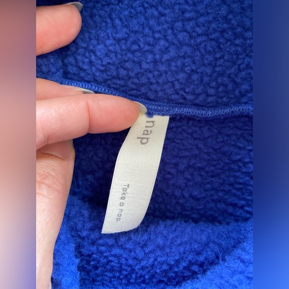 Nap Loungewear Oversized Fleece Thick Dress in Blue Women’s size XL - Picture 8 of 11